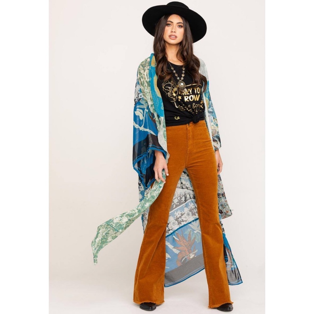 Free People Multicolor Bohemian Kimono - Picture 6 of 15